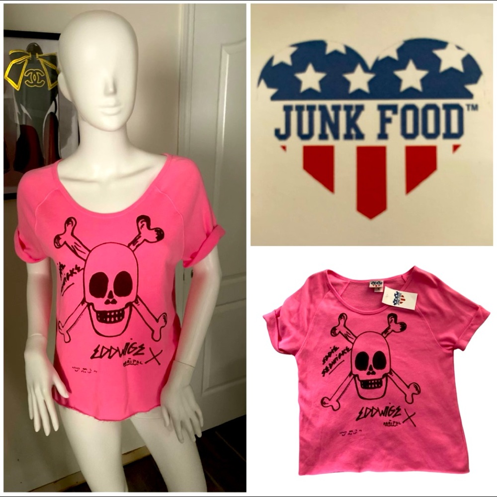 🆕💗JUNKFOOD VINTAGE EDDWIGE SKULL T💗🆕